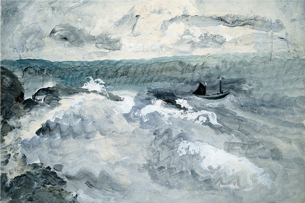 Boat on a Stormy Sea